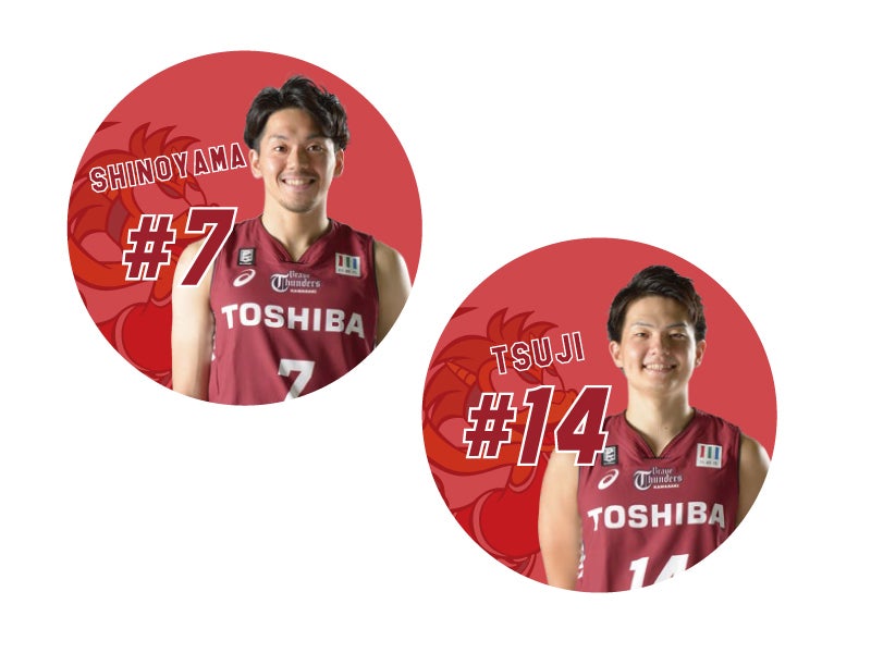 選手写真缶バッジ