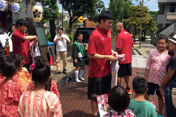 8/20(土) 幸区小向町の祭礼に3選手が参加してきました