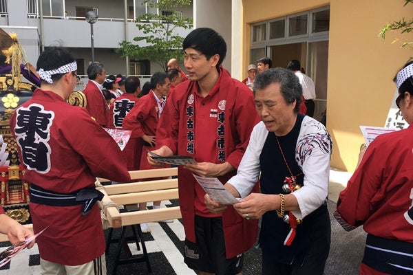 8/20(土) 幸区小向町の祭礼に3選手が参加してきました