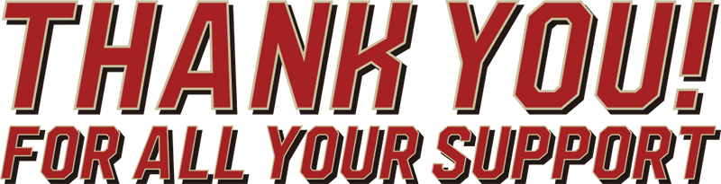 Thank you! For all your support