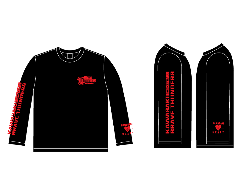 袖ロゴ入りロングＴシャツ