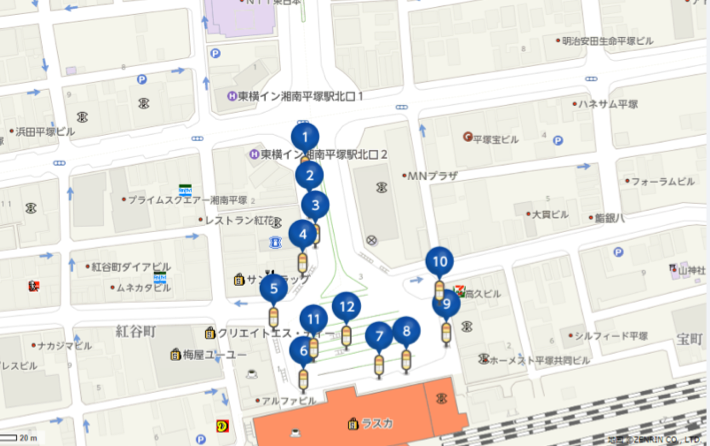 平塚駅バス乗り場