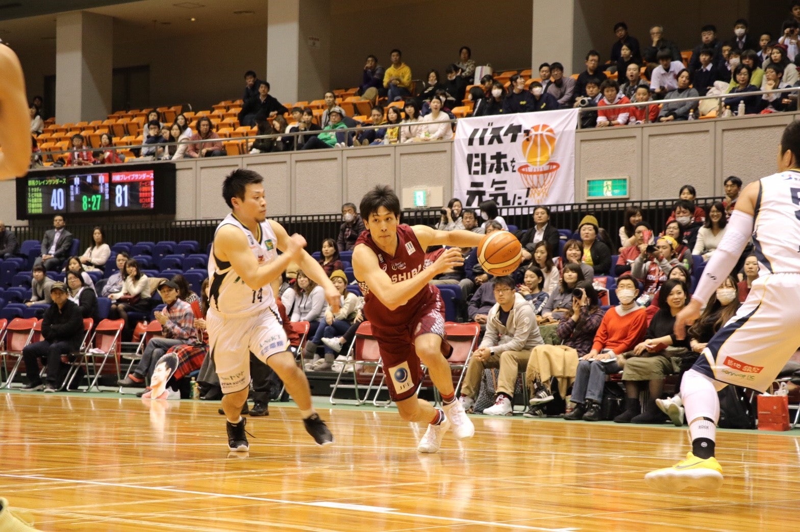 川崎ブレイブサンダース 102-51　群馬クレインサンダーズ