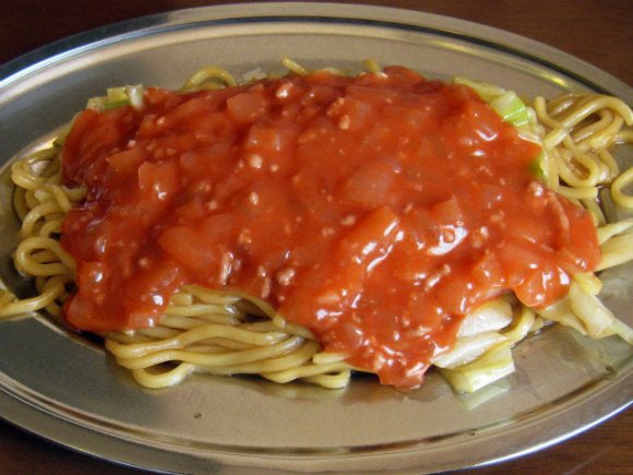 ミートソース焼きそばや